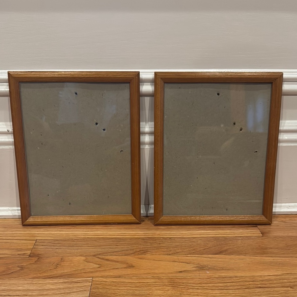 Classic Wood 8” x 10” Brown Wooden Picture Photo Frame Frames Wall mount